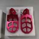 JFG RACING Dirt Bike Foot Pegs,7075 Aluminum CNC Pedals Rests for Surron Light Bee X and S/E Ride Pro S SS SR/CRF150F CRF230F 03-19/CRF250F 19-24/XR150L 15-24/KDX200 83-94-Pink