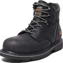 Timberland PRO Men's Pit Boss 6 Inch Steel Safety Toe Industrial Work Boot (10.5, Black-2024 New)