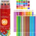 36-Color Watercolor Pencils, Water Color Pencils Set, Artist Drawing Pencils, Colored Pencils for Adult Coloring, Sketch Drawing Pencil Art Supplies, Coloring Pencil Set for Painting,Teens Child