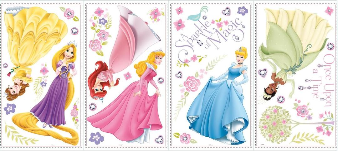 Disney Princess Glow Peel and Stick Wall Decals by RoomMates, RMK1903SCS