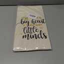 CARAKNOTS Teacher Bag Teachers Gifts for Women Valentines Day Appreciation Week Birthday Thank you Graduation End of Year Christmas Retirement Canvas Tote Bag with Pocket 2 Pcs