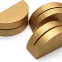 24Pcs Gold Table Number Stands, Wooden Lightweight Card Holder, Semicircular Design Place Card Holders for Wedding Party/Office Tag Restaurant(Small)