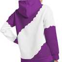 TMSD Women's Mardi Gras St.Patrick's Day Long Sleeve Hoodie with Pocket (White, S)