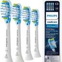 Philips Sonicare Original C3 Premium Plaque Defence Standard Sonic Toothbrush Heads - 4 Pack in White (Model HX9044/17)