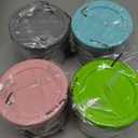 Containers Replacement for Ninja Creami Pints and Lids - 4 Pack,16oz Ice Creamy Containers Cups Jars Canisters Set Compatible with NC299AMZ & NC300s Series Ice Cream Maker- 4 Pack Grey