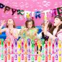 Butterfly Party Favors for Kids 24PCS Fairy Garden-Themed Mini Bubble Wands, Great for Birthday Supplies, Pinata Fillers, Goodie Bags & Classroom Rewards
