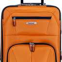 Rockland Pasadena Expandable Spinner Carry-on 19", Orange