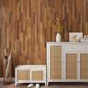 Butcher Block Contact Paper for Cabinets and Drawers 17.7"236" Dark Brown Wood Grain Contact Paper Peel and Stick Wallpaper Self Adhesive Faux Wood Grain Wallpaper for Kitchen Bedroom Shelf