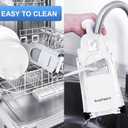 SupMaKin Safe Mandoline Slicer for Kitchen, Potato Slicer for Chips, Vegetable & Food Slicer,Thickness Adjustable 0.1-8 mm, Kitchen Faster Slice Artifact White (Only Slice)