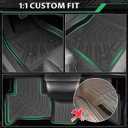 Floor Mats for Alfa Romeo Stelvio & Stelvio Quadrifoglio 2018-2025, 2 Row Floor Mats & Cargo Mat(with Subwoofer), Waterproof, TPE, Stelvio Mats Accessories for Man Woman