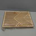 Wesiti 4 Pcs Wooden Mountain Wall Art Decor Large Abstract Wall Art for Living Room Modern Wood Panel Line Sculptures Nature Rustic Forest Hanging Decor for Office Bedroom Bathroom 15.7 x 12.2''