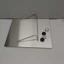 Large Magnetic Bulletin Board Dry Erase Memo Board with Stand Metal Easel for Magnet Display 12x10 Inches + 4 Magnets
