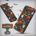 2 x Case for iPhone 15 Pro Halloween Ghost Pumpkin Design,Black Matte Soft Slim Fit TPU Anti-Scratch Shockproof Protective Cover Phone Case for iPhone 15 Pro (pumpkin spider web)