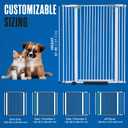 Houseables Cat Gate for Doorway, Tall Cat Gate, Kitty Fence, Barrier, Extra Tall, Pets, Hallway, Door, Climb Proof, Safety, Indoor, Dog, White, 51 High, 30 - 41 Inches Wide, No Drilling