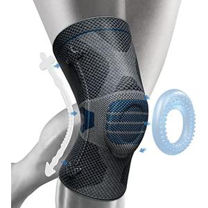 NEENCA Professional Knee Brace for Pain Relief, Medical Knee Compression Sleeve, Knee Support with Horizontal Knit Tech for Meniscus Tear, ACL, Arthritis, Joint Pain, Runner, Workout- FSA/HSA APPROVED XXL
