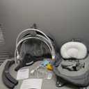 Baby Swings for Infants to Toddler, Electric Baby Swing and Infant Swings for Newborn, 10 Music with Remote Control and Bluetooth, 5 Swing Angles with Gentle Speed, 2 Seat Position, 0-9 Month (Gray)
