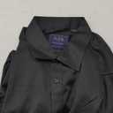 J.VER Men's Dress Shirts Solid Long Sleeve Stretch Wrinkle-Free Formal Shirt Business Casual Button Down Shirts (Large, Black)