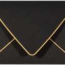 50 Pack A6 Black Invitation 4x6 Envelopes - Self Seal, V flap,Perfect for Baby Shower, 4x6 Cards, Weddings, Birthday, Graduation, 6.5 x 4.75 (Black)