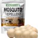 AUDQQM Mosquito Repellent Outdoor Patio, Mosquito Repellent Balls Indoor, Mosquitoes Deterrent for Yard, Mosquito Control, Keep Mosquito Away for Room/Porch/Camping, Effective for 60 Days-12P