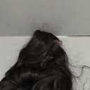 BlackSwern Black Glueless Lace Front Wig Pre Plucked, Synthetic Lace Front Wig Human Hair Feeling Wig for Black Women, Ready to Wear Wigs Pre-cut Pre-plucked, 1 Jet Black, 24