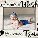 Baby Picture frame, Baby Photo Frame, Baby Girl Nursery Decor, Grandma Picture Frame, New Mom Gifts, We Made a Wish & You Came True, Photo Frame 8x10