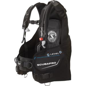 SCUBAPRO Level Super Cinch Front Adjustable Scuba Diving BCD with Balanced Power Inflator for Recreational Diving, M