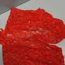 Lilosy Petite Sexy Women Floral Lace Pajamas Lingerie Set High Waist Sheer Sleepwear Nightwear See Through Bow Ties Cami Shorts Bra and Panty 2 Piece Red X-Small