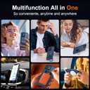 Multi-in-1 [Magnetic+ Kickstand+ Ring Holder] for iPhone 12/12 Pro Case, Compatible with MagSafe, 360 Rotatable Stand with Military Shockproof Silicone Frame Protection Magnetic Cover, Blue