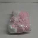 CLOWOOD Plush Oversized Beach Towel - Cotton 40 x 70 Inch Large Thick Pink Striped Cabana Pool Swimming Towel