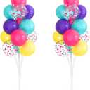 2 Sets Balloon Stand Kits, Balloon Stands for Floor, Balloon Sticks for Table, Acrylic Balloon Stand for Birthday Party Wedding Baby Shower Decorations