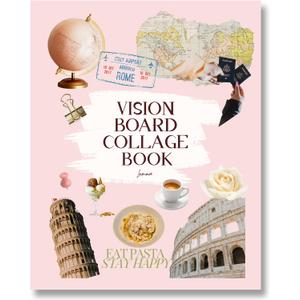 Lamare Vision Board Collage Book - Vision Board Images, Vision Board Supplies, Vision Board Kit for Manifestation