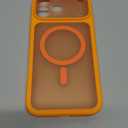 TOCOL for Phone 17 Pro Max Phone Case, Built-in Magnetic Ring, Compatible with Magsafe, Full Camera Protection, Translucent Matte Phone Case for 17 ProMax 6.9 inch (Orange)