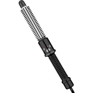 Conair Instant Heat Curling Iron Brush, 3/4-Inch Barrel Curling Brush for Short Hair, 30-Second Heat-Up with 25 Heat Settings for All Hair Types, Black