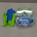 RUIGAO 2PK Kids Goggles Age 6-14, Diving Mask Elastic No TangleStrap, Swimming Goggles with Nose Cover