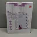 HIEEY Hollywood Vanity Mirror with 12 Dimmable Bulbs Lights, Three Color Lighting Modes, and 5X Magnification, Smart Touch Control, 360Rotation (White,Gift Box)