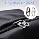 2 x MILAKE 20 Pcs Zipper Clips Anti Theft Security Locks with Dual-Opening S Carabiner, Zipper Locks Replacement for Backpacks, Luggage, and Keys, Portable S Clips Zinc Alloy Connectors (Black, 20 PCS)