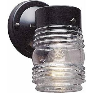 Volume Lighting V1522-5 1-Light Wall Lantern, Black