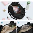 Ceneda Small Gym Bag for Women, 12 inch Mini Gym Bag with Wet Pocket, Lightweight Tote for Gym, Sport, Workout - Black