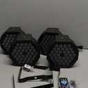 Dj Lights, 4 Pack 36 LED Par Lights Stage Lights with Sound Activated Remote Control & DMX Control, Stage Lighting Uplights for Wedding Club Music Show Christmas Holiday Party Lighting