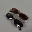 miyya 2025 Polarized Oval Sunglasses with UV Protection - Multiple Trendy Colors & Patterns (Black/Leopard Beige)