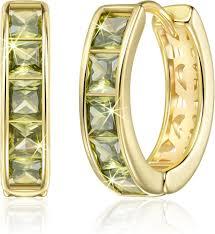 Linawe Small Hoop Earrings for Women Trendy, Tragus Piercing Jewelry, Cubic Zirconia Studs Huggie Earrings, Mini Chunky Tiny Helix Earrings, Gold/Rose Gold/Silver Cartilage Hoops 