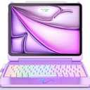 FUWANG Touch Keyboard Case for iPad Air 11-inch(M4/M3/M2, 2026/2025/2024) & Air 5th 4th Generation, Only 180 Flip Keyboard with Multi-Touch Trackpad, Backlit Keyboard for iPad Air 11 inch, Black