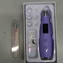 Pore Vacuum for Face & Nose - Blackhead Remover with 3 Adjustable Suction Levels, 6 Interchangeable Probes, USB-C Rechargeable, Portable Pimple Extractor Kit for Whitehead Removal (Purple)