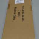 2Pack Black Easel Stand for Sign & Poster - 63" Adjustable Metal Display Easels for Wedding Welcome Signs, Painting, Canvas, Art & Picture - Portable Folding Tripod with Carry Bag, Holds 5 Lbs