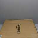 VINGLI 6ft Pop up Artificial Christmas Pine Tree with 150 Warm White Lights, Xmas Tree Holiday Party Decorations with Sturdy Metal Stand (Gold&Silver)