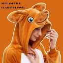 NEWCOSPLAY Unisex Adult Onesie Pajamas Animal One Piece Costume Cosplay Sleepwear (S)