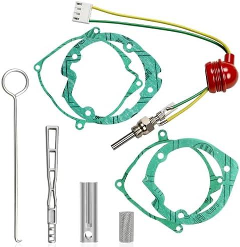 Niutudza Diesel Heater Glow Plug Repair Kit, 12V/24V 5KW 8KW Parking Diesel Heater Glow Ignition Plug Kit with Filter, Fit for Car Heater Repair Parts, Diesel Heater Accessories