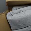 8x10 Area Rug - Machine Washable, Stain Resistant, Non-Slip, Indoor Accent Rug for Living Room, Farmhouse Solid Printed Textured Floor Cover, Grey