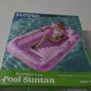 SLOOSH Inflatable Tanning Pool Lounger Float,70" x 46" Pool Floats Adult with Pillow,4 in 1 Suntan Tub Raft Floatie,Sunbathing Bed Lounge for Water Blow Up Kids Ball Pit Party Gifts,L-Blushing Pink