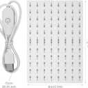 LED Backlight Board for Bambulab, 3D Printer Accessories Replacement Bambu Lab LED Back Light Board Kit with Connection Cable for Lithophane Photo Model DIY Printing Supplies